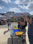 kids making bubbles