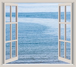 window open to ocean-sea-water-blue window open to ocean-sea-water-blue